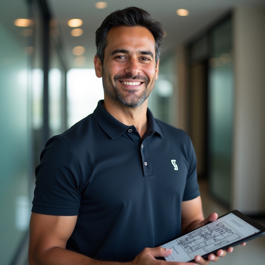 Operations manager overseeing a high-rise move coordination in Santiago